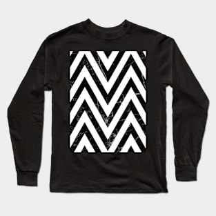 Chevron print, Geometric, Scandinavian, Nordic, Marble, Fashion print, Scandinavian art, Modern art, Wall art, Print, Minimalistic, Modern Long Sleeve T-Shirt